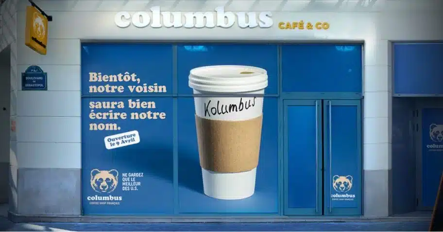 Campagne de communication pour l'ouverture d'un café.
