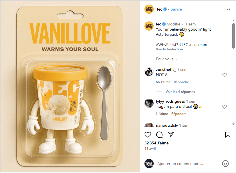 Exemple d'une tendance en communication.