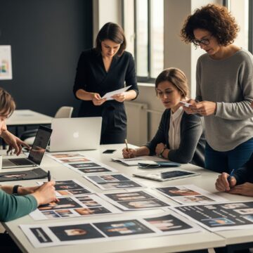 Une équipe de chargés de marketing