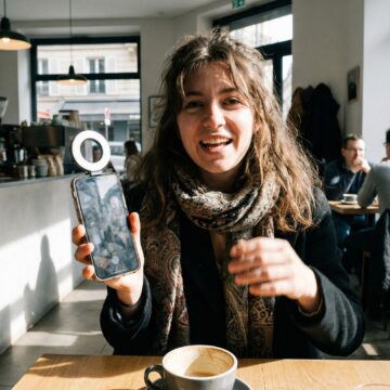 Une influenceuse qui utilise snapchat comme outil de communication