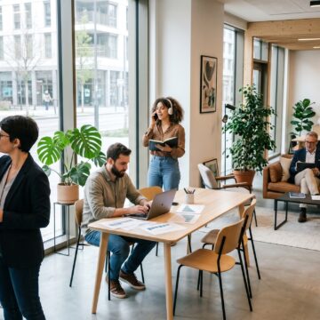 5 personnes qui représentent les métiers du marketing